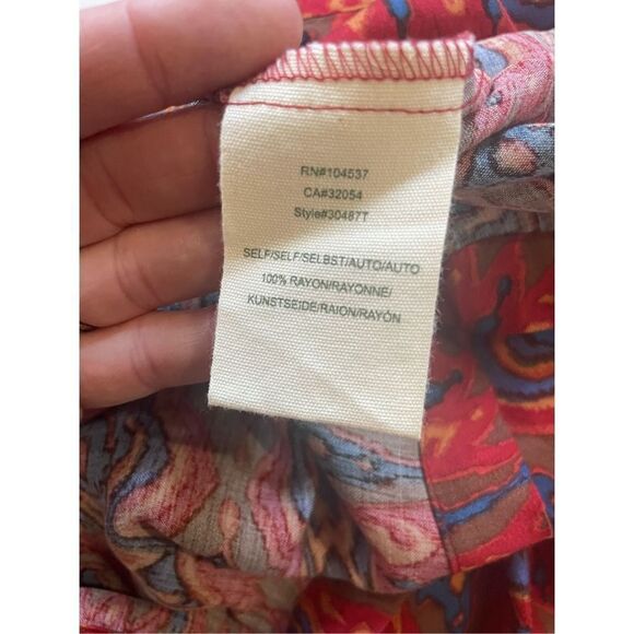 Anthropologie TINY Rosemary Tunic Red Motif Dress NWT sz XS - Picture 7 of 9